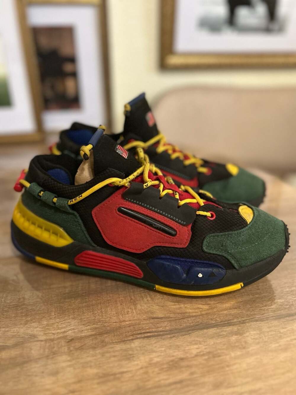 Polo Ralph Lauren PS200 Colorblocked Men's Sneakers Multi Size US 9 - Picture 8 of 9